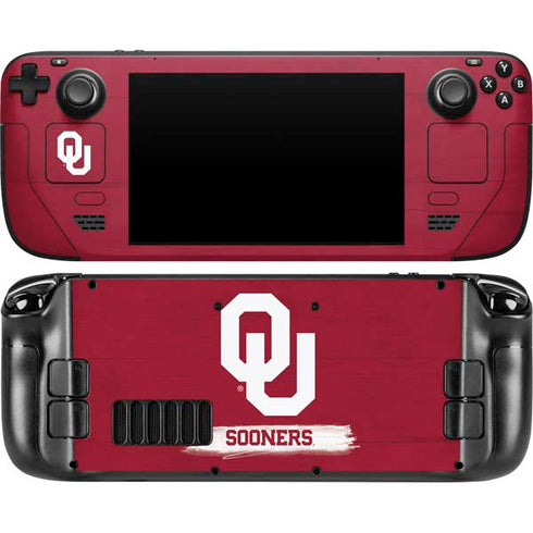 University of Oklahoma Sooners Steam Deck Handheld Gaming Computer Skin